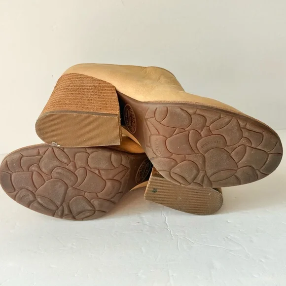 Kork Ease Challis Tan Leather Heeled Mules Shoes - Picture 7 of 8